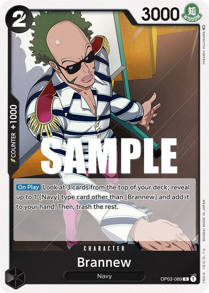 Brannew OP03-089 Pillars of Strength One Piece Foil Rare