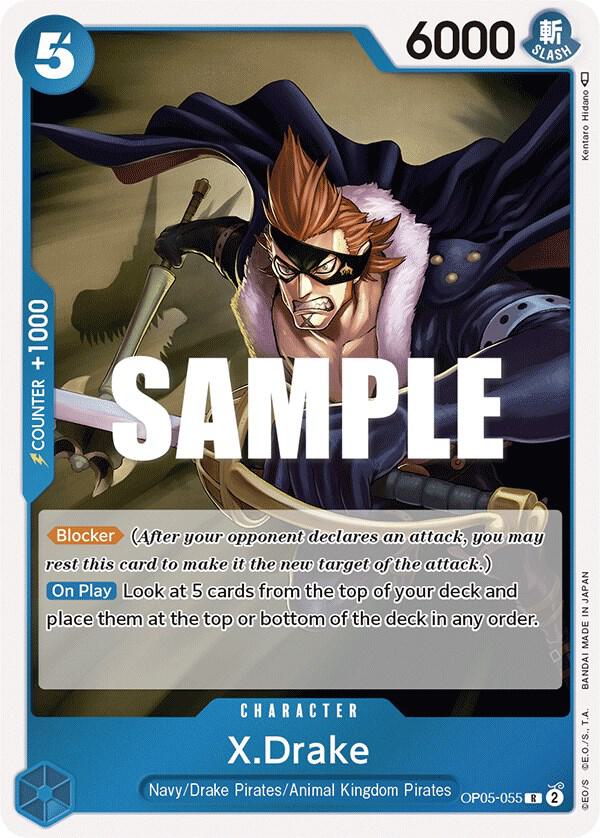 X.Drake OP05-055 Awakening of the New Era One Piece Foil Rare