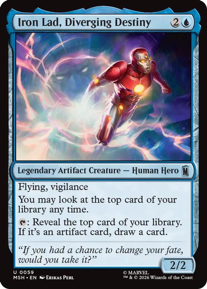 Iron Lad, Diverging Destiny 59 Marvel Super Heroes Magic: The Gathering Foil