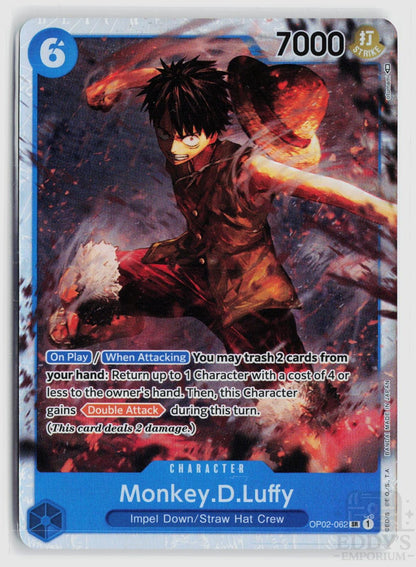 Monkey.D.Luffy (062) OP02-062 Paramount War One Piece Foil Super Rare