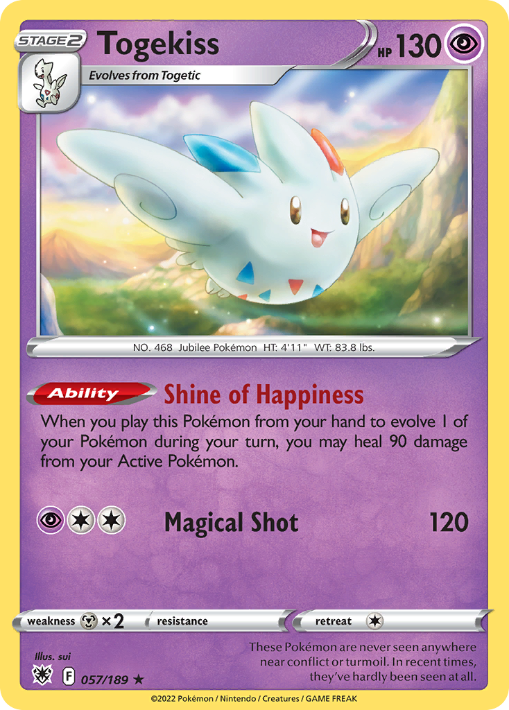 Togekiss 057/189 Astral Radiance Pokemon Holo Rare NM