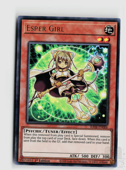 Esper Girl (UR) RA04-EN006 Quarter Century Stampede Yu-Gi-Oh 1st Edition NM