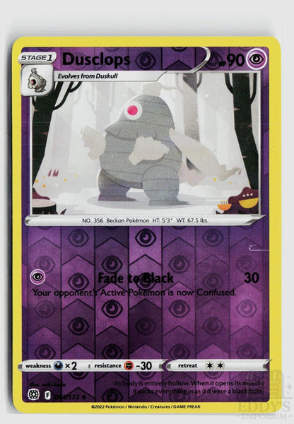 Dusclops 061/172 Brilliant Stars Pokemon Reverse Holo Uncommon NM