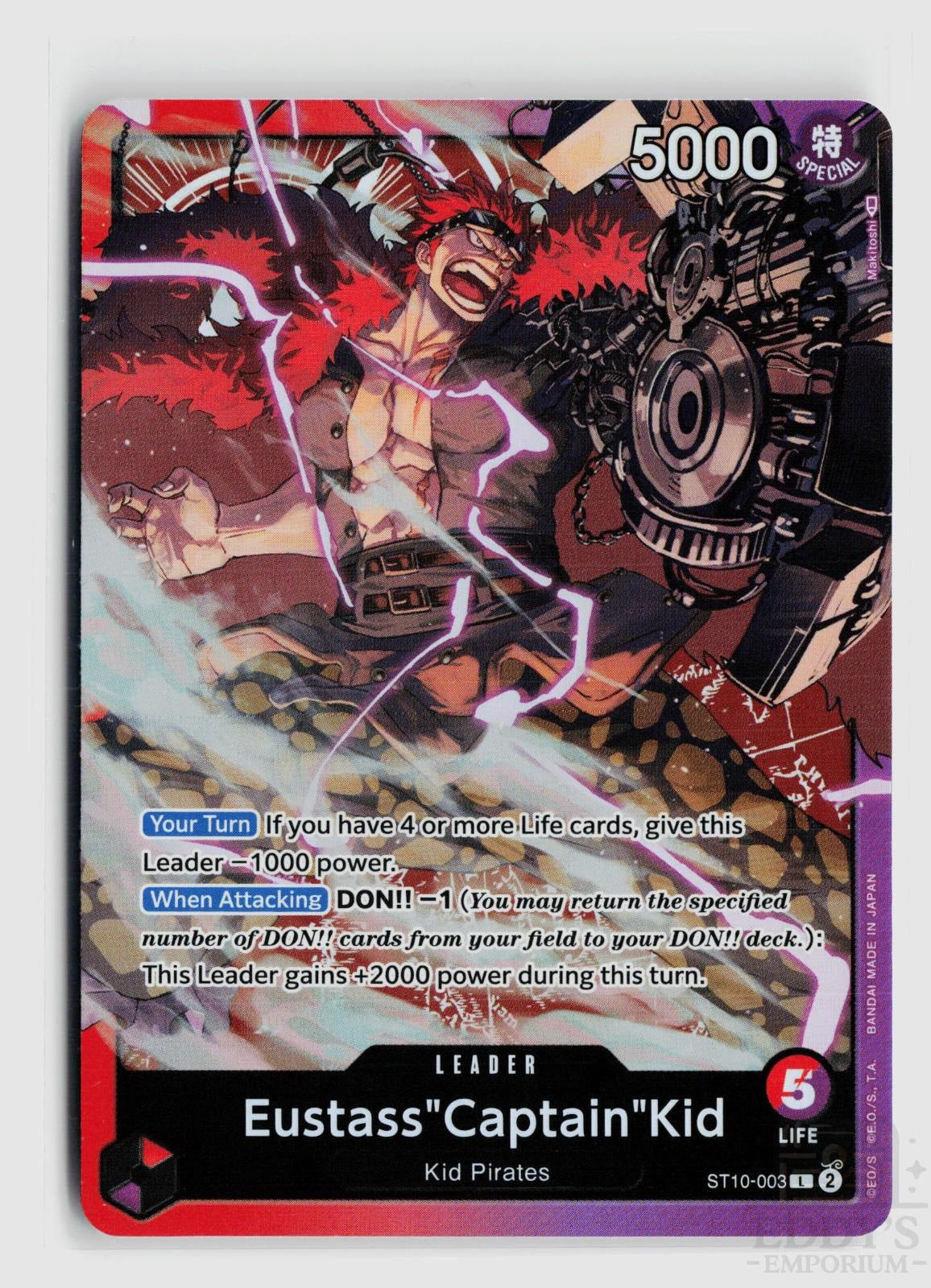 Eustass"Captain"Kid (003) ST10-003 Ultra Deck: The Three Captains One Piece Foil