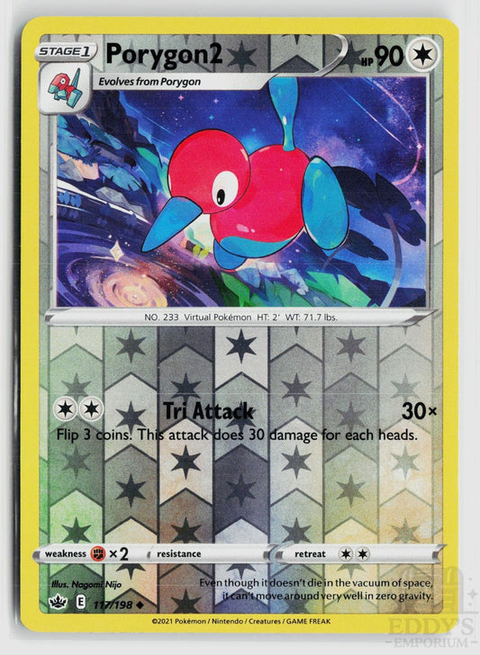 Porygon2 117/198 Chilling Reign Pokemon Reverse Holo