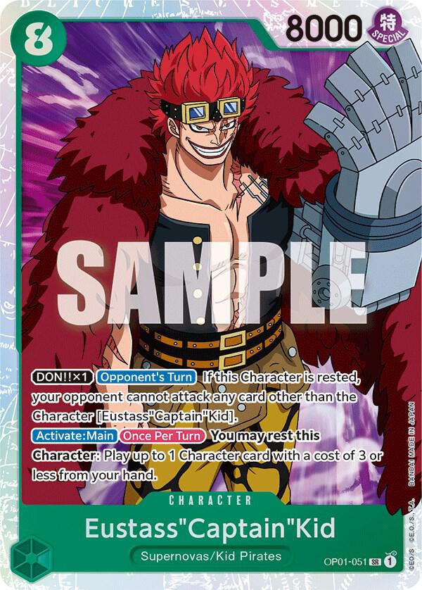 Eustass"Captain"Kid OP01-051 Romance Dawn One Piece Foil Super Rare