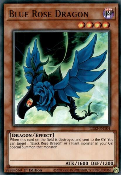 Blue Rose Dragon LDS2-EN104 Legendary Duelists: Season 2 Yu-Gi-Oh 1st Edition NM