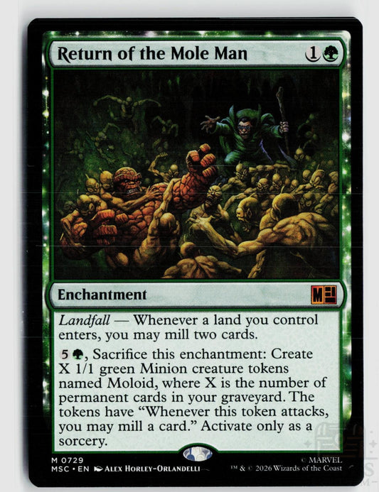 Return of the Mole Man 729 Commander: Marvel Super Heroes Magic: The Gathering