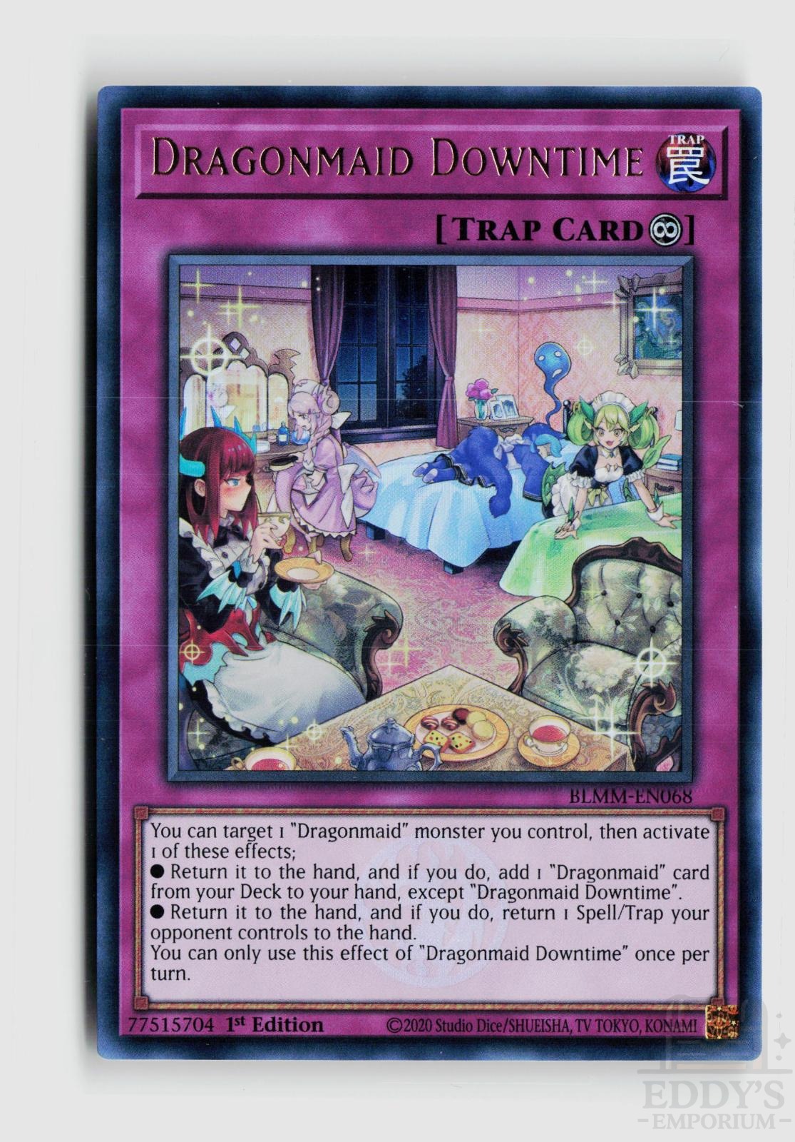 Dragonmaid Downtime BLMM-EN068 Battles of Legend: Monster Mayhem Yu-Gi-Oh 1st Edition NM