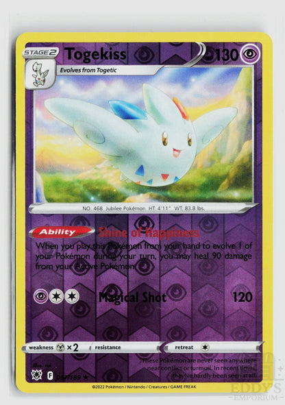 Togekiss 057/189 Astral Radiance Pokemon Reverse Holo Rare NM