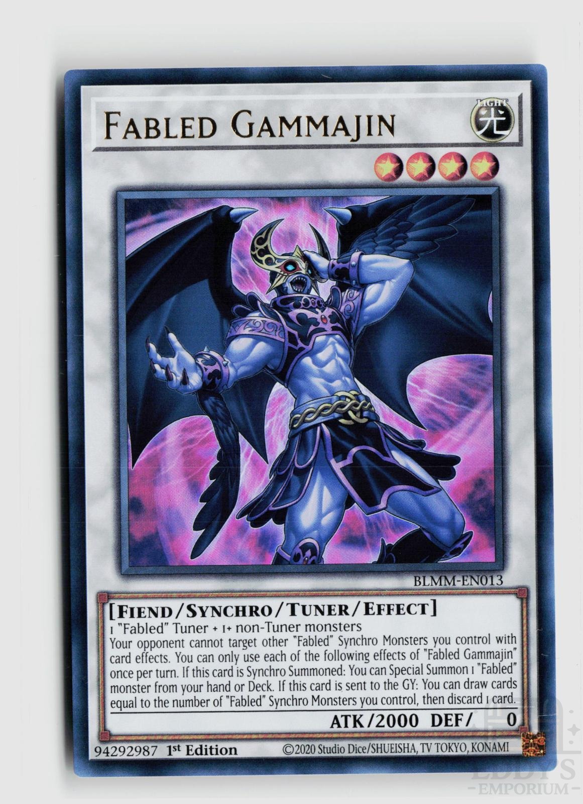 Fabled Gammajin BLMM-EN013 Battles of Legend: Monster Mayhem Yu-Gi-Oh 1st Edition NM