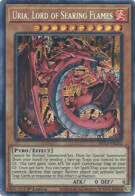 Uria, Lord of Searing Flames MP21-EN252 Yu-Gi-Oh 2021 Tin of Ancient Battles
