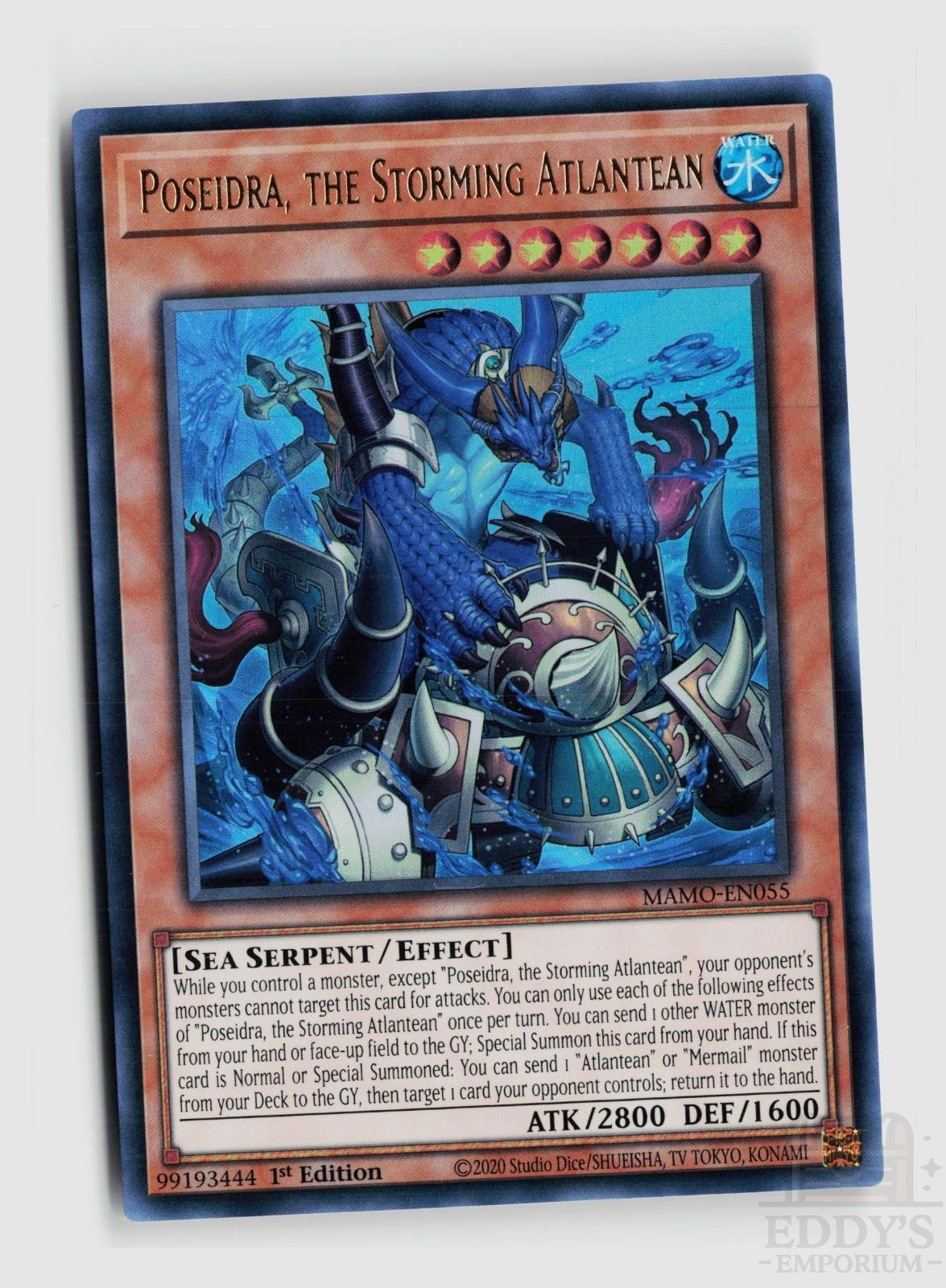 Poseidra, the Storming Atlantean MAMO-EN055 Magnificent Monsters Yu-Gi-Oh 1st Edition NM