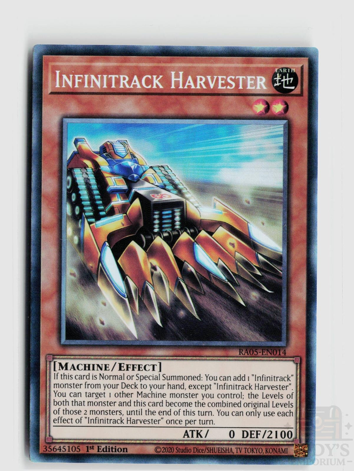 Infinitrack Harvester (Collector's Rare) RA05-EN014 Yu-Gi-Oh Rarity Collection 5
