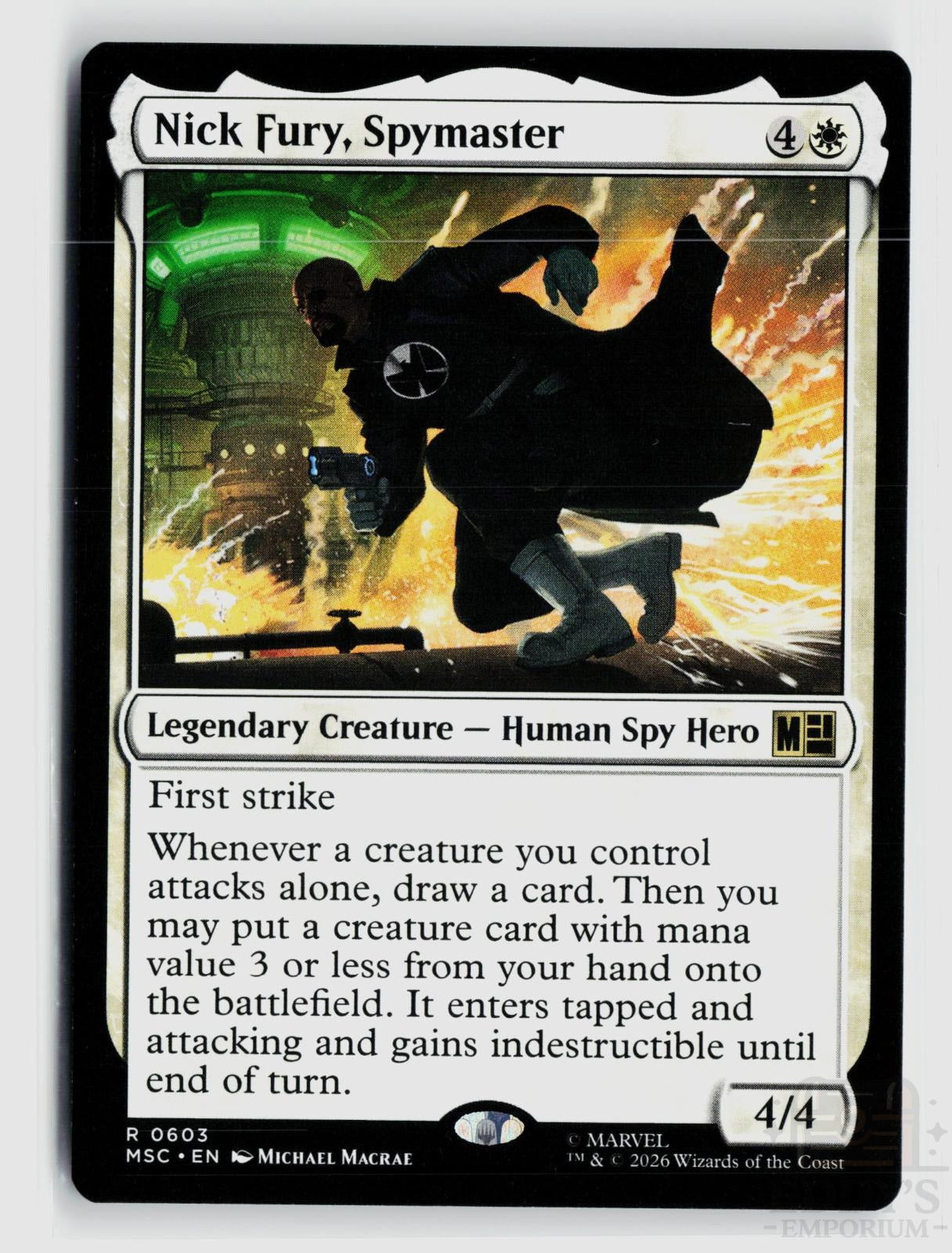 Nick Fury, Spymaster 603 Commander: Marvel Super Heroes Magic: The Gathering