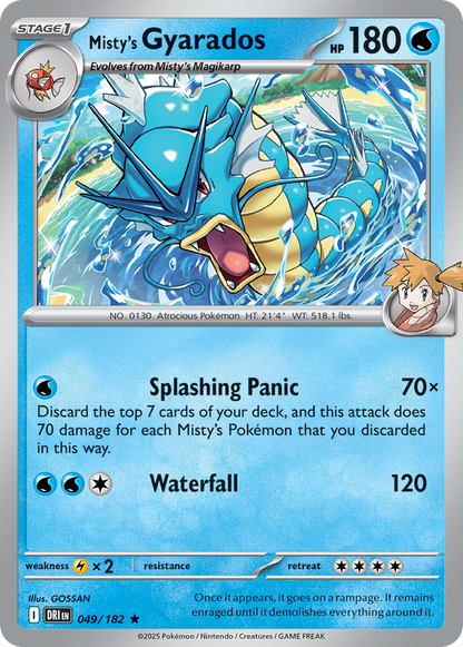 Misty's Gyarados 049/182 Destined Rivals Pokemon Holo