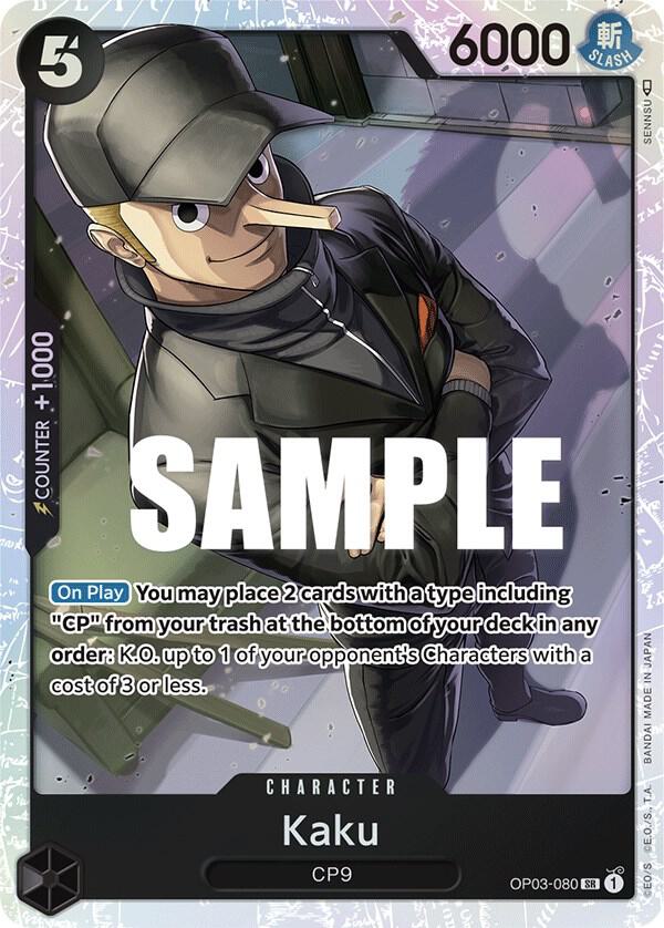Kaku (080) OP03-080 Pillars of Strength One Piece Foil Super Rare