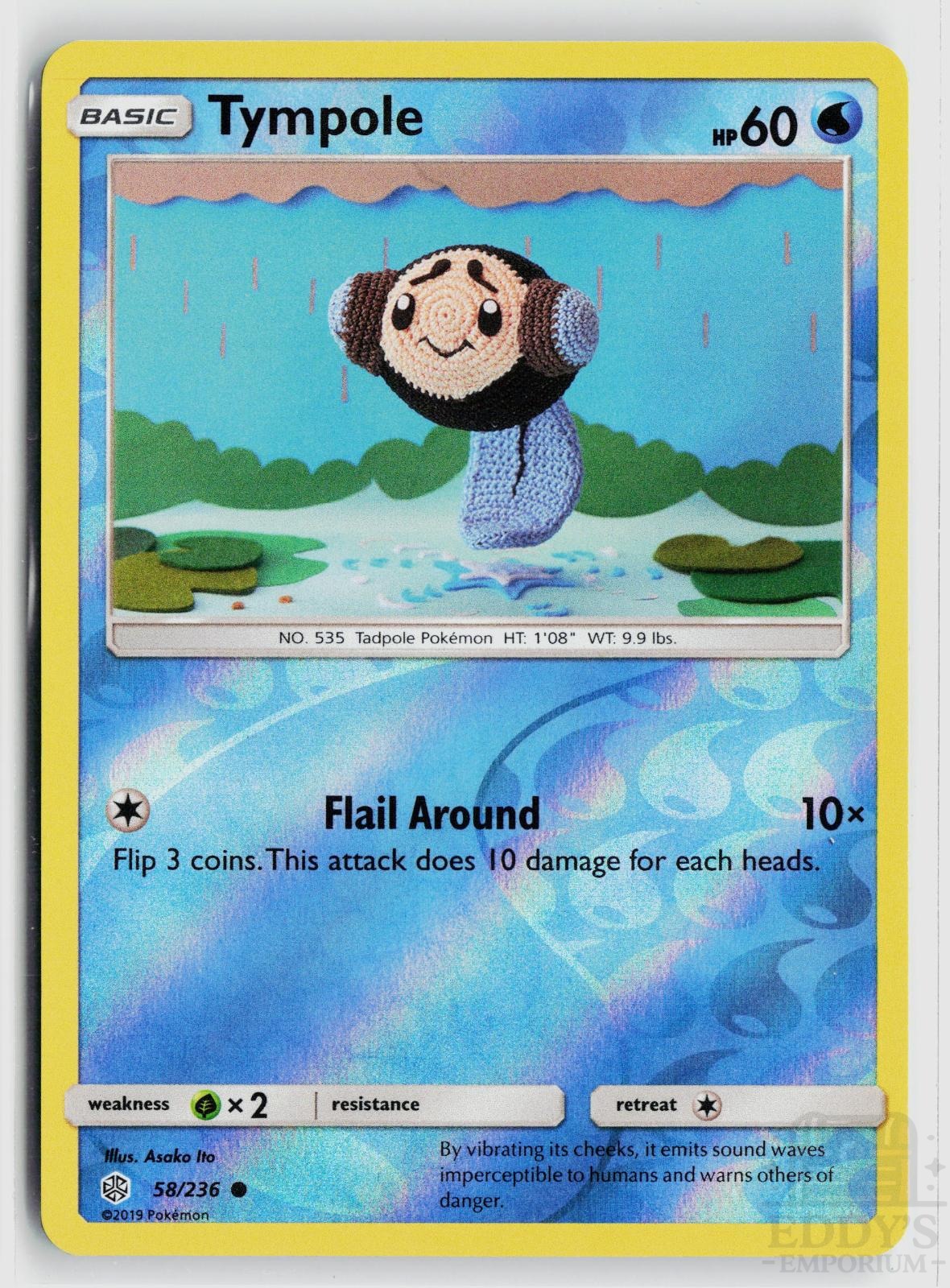 Tympole 58/236 Cosmic Eclipse Pokemon Reverse Holo Common NM