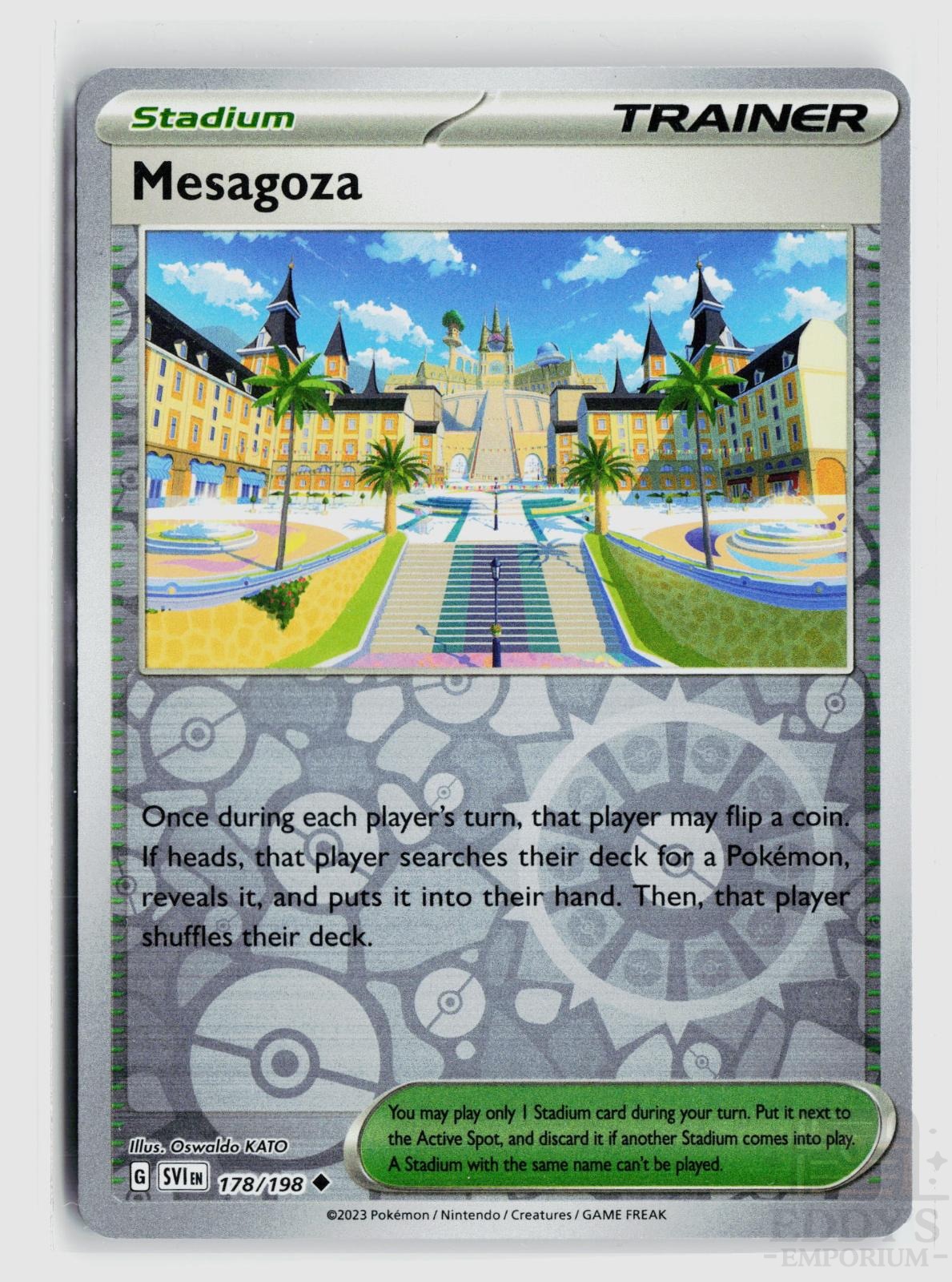 Mesagoza 178/198 Scarlet & Violet Pokemon Reverse Holo Uncommon NM