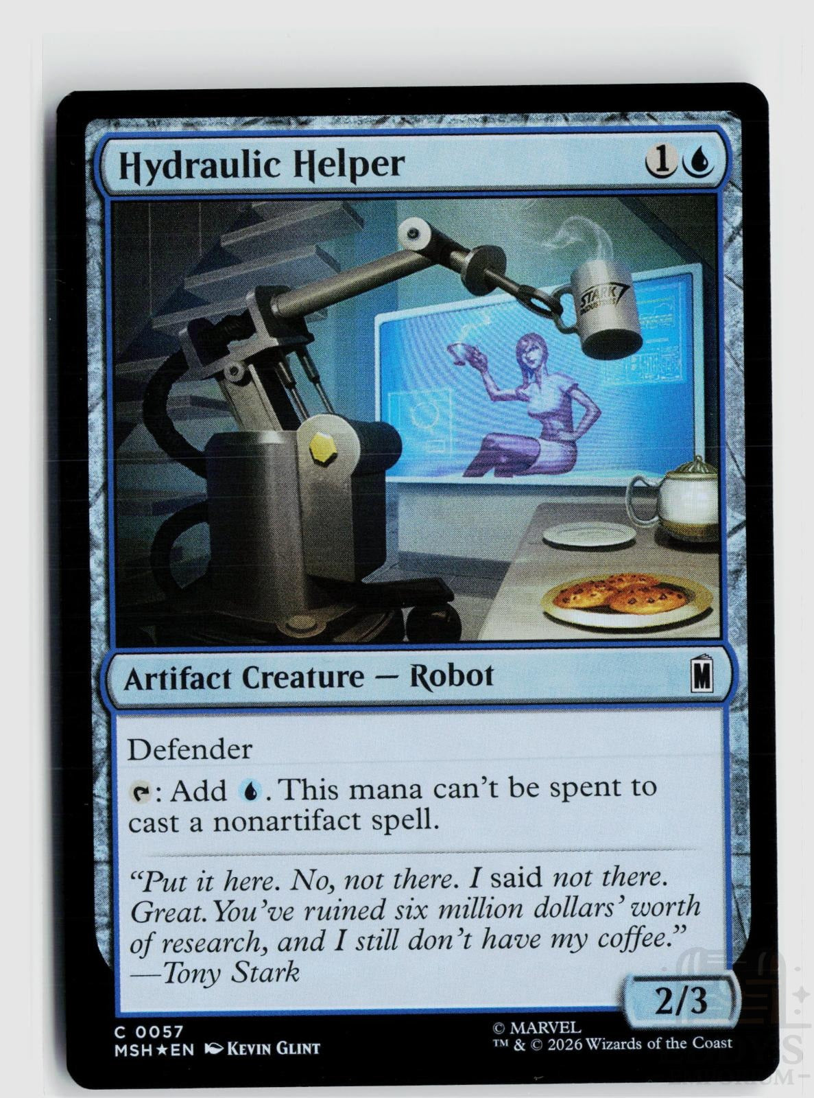 Hydraulic Helper 57 Marvel Super Heroes Magic: The Gathering Foil