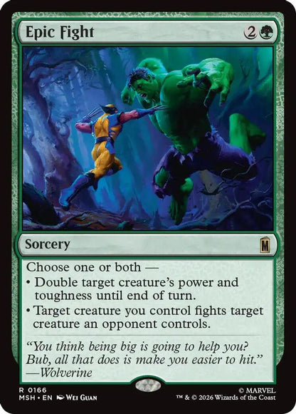 Epic Fight 166 Marvel Super Heroes Magic: The Gathering Rare