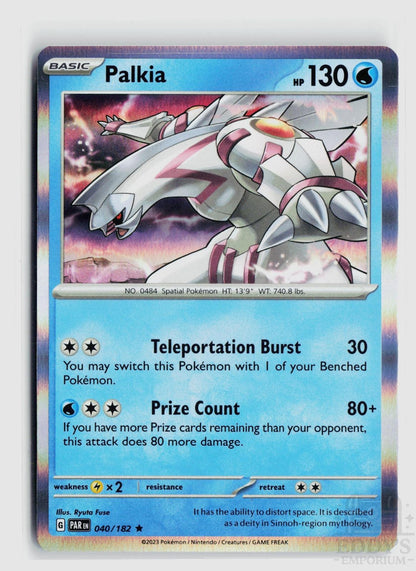 Palkia 040/182 Paradox Rift Pokemon Holo Rare NM