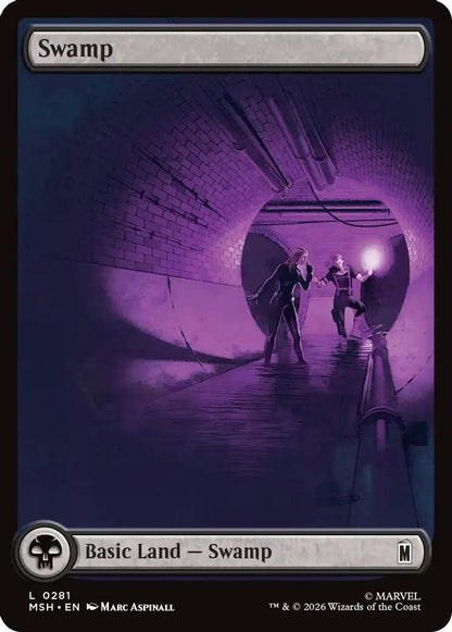 Swamp (0281) 281 Marvel Super Heroes Magic: The Gathering Foil