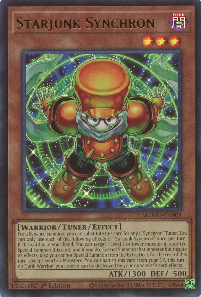 Starjunk Synchron MAMO-EN008 Magnificent Monsters Yu-Gi-Oh 1st Edition NM