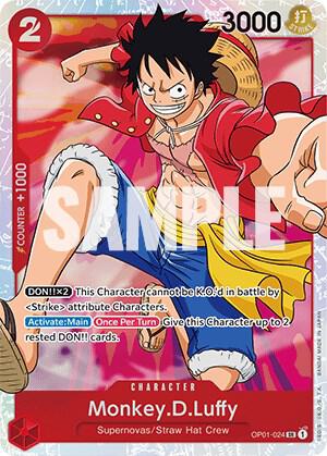 Monkey.D.Luffy (024) OP01-024 Romance Dawn One Piece Foil Super Rare
