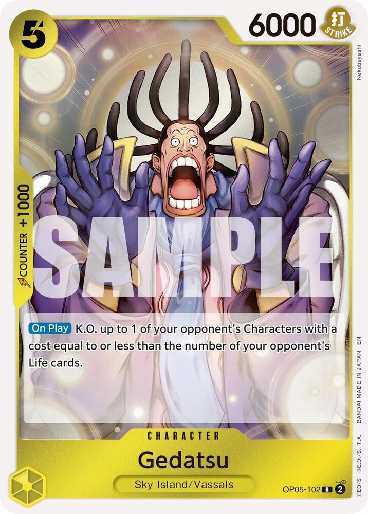 Gedatsu (Reprint) OP05-102 Premium Booster -The Best- Vol. 2 One Piece Foil Rare