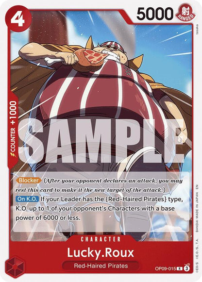 Lucky.Roux (Reprint) OP09-015 Starter Deck 23: RED Shanks One Piece Rare