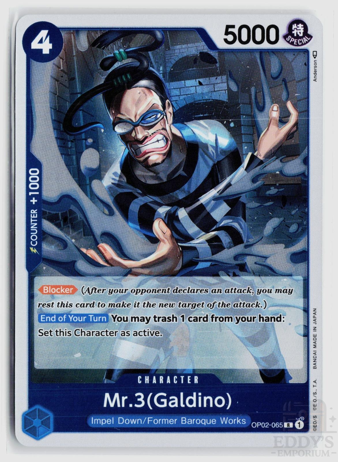 Mr.3 (Galdino) OP02-065 Paramount War One Piece Foil Rare