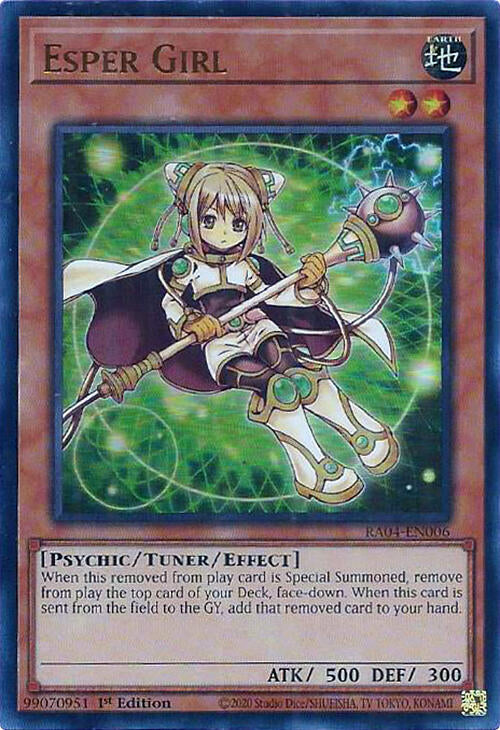 Esper Girl (UR) RA04-EN006 Quarter Century Stampede Yu-Gi-Oh 1st Edition NM