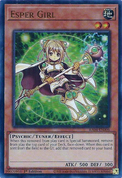 Esper Girl (UR) RA04-EN006 Quarter Century Stampede Yu-Gi-Oh 1st Edition NM