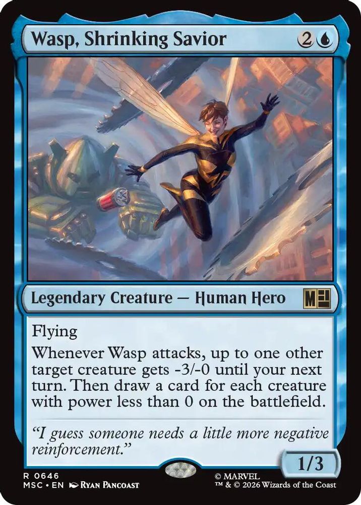 Wasp, Shrinking Savior 646 Commander: Marvel Super Heroes Magic: The Gathering