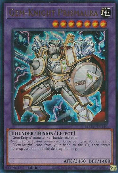 Gem-Knight Prismaura BLMM-EN140 Battles of Legend: Monster Mayhem Yu-Gi-Oh 1st Edition NM