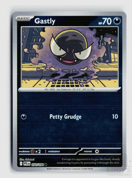 Gastly 054/094 Phantasmal Flames Pokemon Reverse Holo