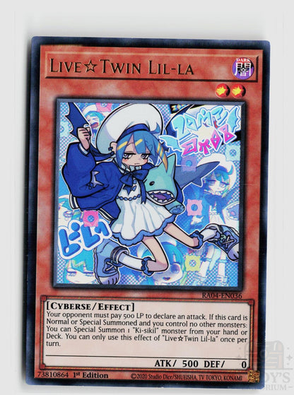 Live Twin Lil-la (UR) RA04-EN036 Quarter Century Stampede Yu-Gi-Oh 1st Edition NM