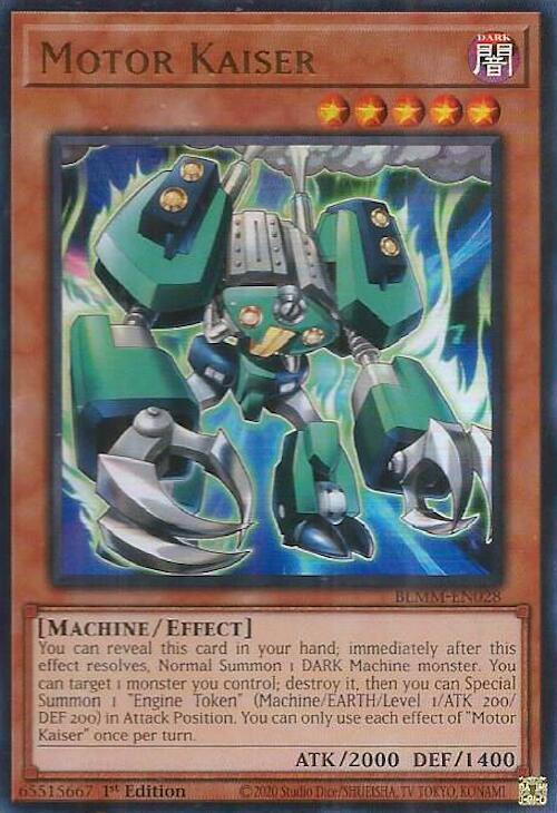 Motor Kaiser BLMM-EN028 Battles of Legend: Monster Mayhem Yu-Gi-Oh 1st Edition NM