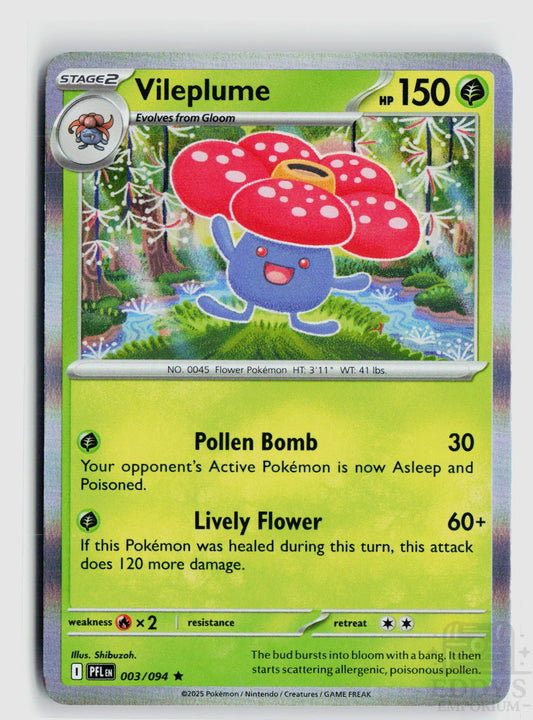 Vileplume 003/094 Phantasmal Flames Pokemon Holo