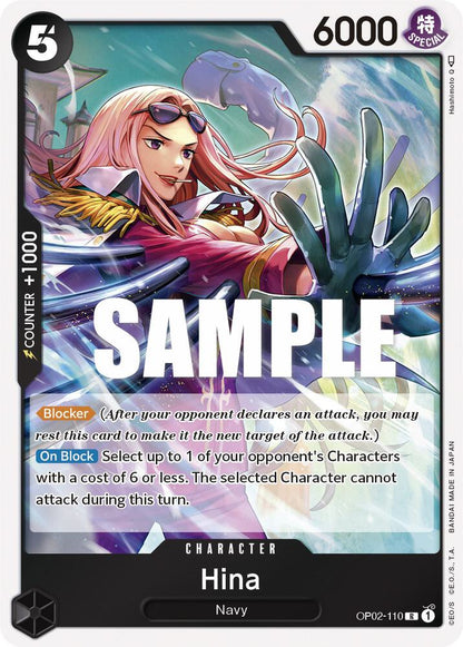 Hina OP02-110 Paramount War One Piece Foil Rare