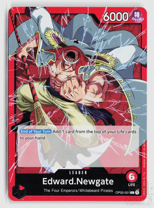 Edward.Newgate (001) OP02-001 Paramount War One Piece Leader