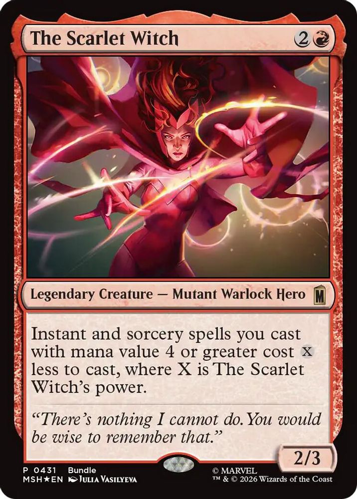 The Scarlet Witch 431 Unique and Miscellaneous Promos Magic: The Gathering Foil