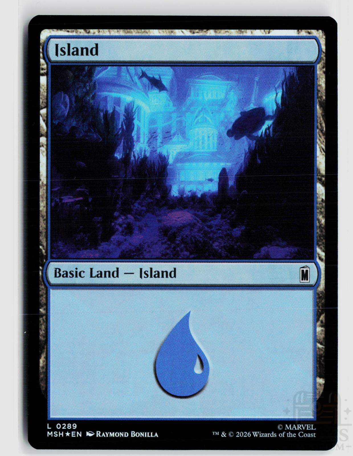 Island (0289) 289 Marvel Super Heroes Magic: The Gathering Foil