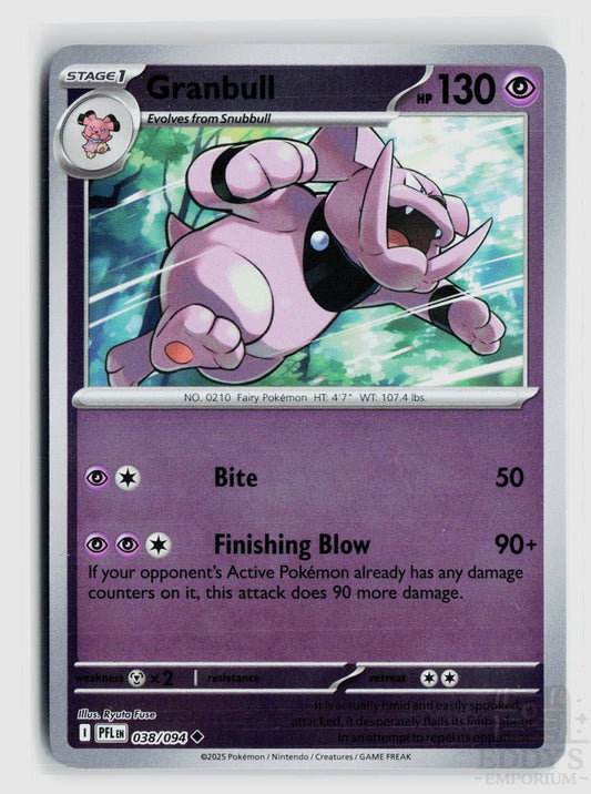 Granbull 038/094 Phantasmal Flames Pokemon Reverse Holo