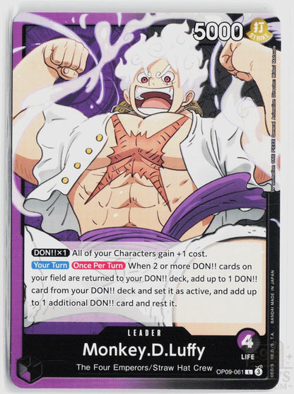 Monkey.D.Luffy (061) OP09-061 Emperors in the New World One Piece Leader