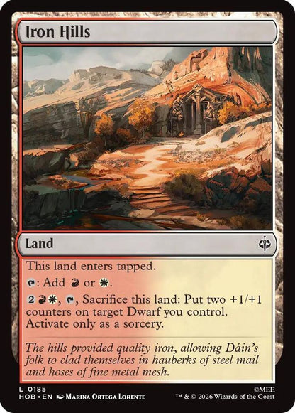 Iron Hills 185 The Hobbit Magic: The Gathering Foil Land