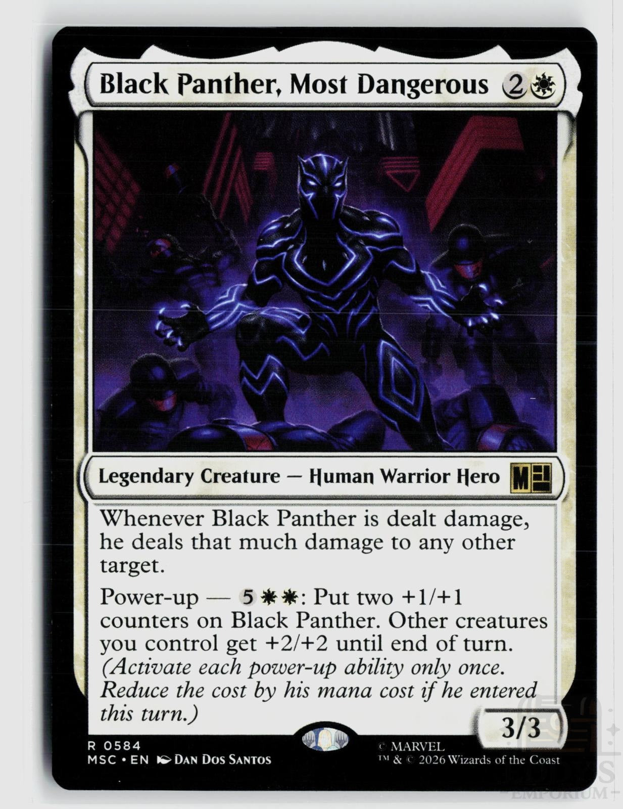 Black Panther, Most Dangerous 584 Commander: Marvel Super Heroes Magic: The Gathering