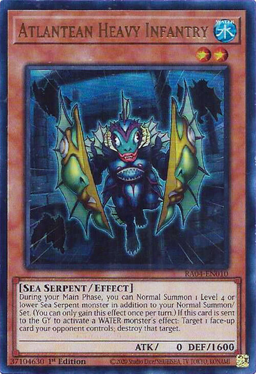 Atlantean Heavy Infantry (UR) RA04-EN010 Quarter Century Stampede Yu-Gi-Oh 1st Edition NM