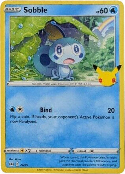 Sobble 024/025 McDonald's 25th Anniversary Promos Pokemon Holo Promo
